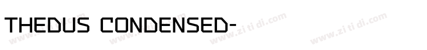 Thedus Condensed字体转换